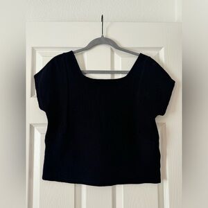 MADEWELL Ribbed Black Top Sz XXS